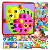 MONTESSORI UKŁADANKA GRA EDUKACYJNA ZABAWKA TRENING MOZAIKA DLA DZIECI