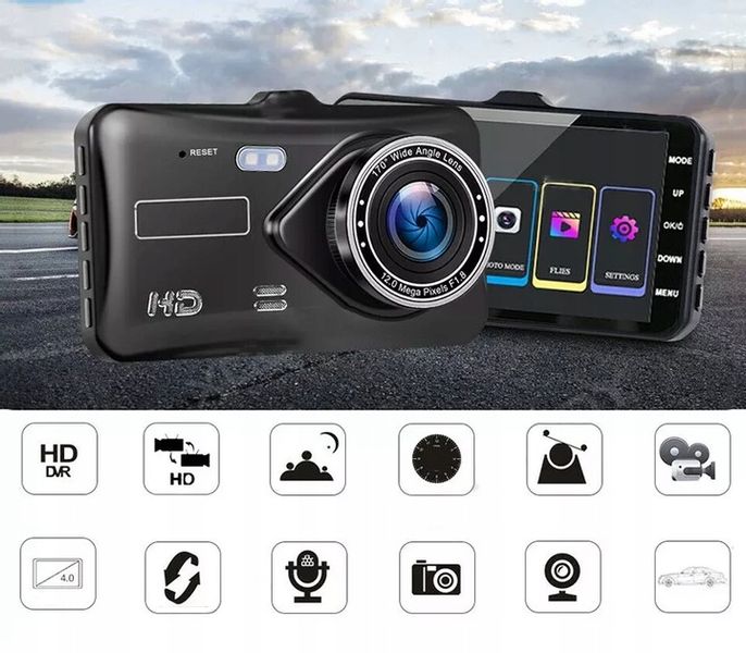 REJESTRATOR JAZDY FULL HD KAMERA COFANIA PL 64GB zdjęcie 9