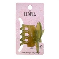 spinka do włosów klamra motylek przezroczysty zieleń 6 cm sp244zie