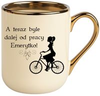 Kubek PREMIUM śmieszny prezent dla EMERYTKI zakończenie pracy Emerytura