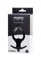 toyfa popo pleasure anal plug cordis l vibro black