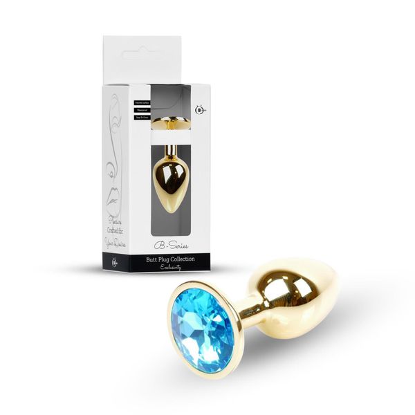 Plug-Jewellery Gold Plug- Light Blue zdjęcie 12