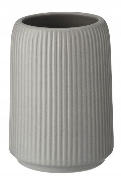 KUBEK ŁAZIENKOWY NA SZCZOTECZKI PASTĘ SZARY zdjęcie 9