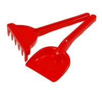 łopatka i grabki do piasku 26cm baja