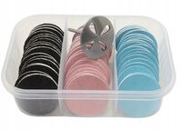 Nakładki Ścierne Na Frezy 3 gradacje Na Dysk Podologiczny 25mm 60szt.