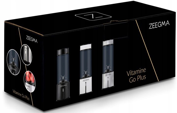 Blender przenośny Zeegma Vitamine Go Plus Black 5000 mAh 465 ml 300W USB-C zdjęcie 10