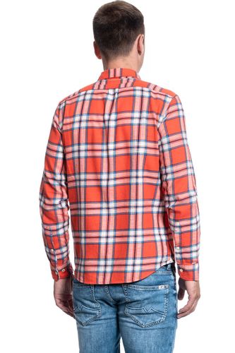 KOSZULA LEE BUTTON DOWN REGULAR LAVA RED L880ZJAF S na Arena.pl