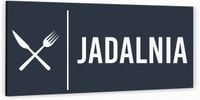 Tabliczka informacyjna JADALNIA Aluminium ATRACYTOWA NIERDZEWNA Piktogram