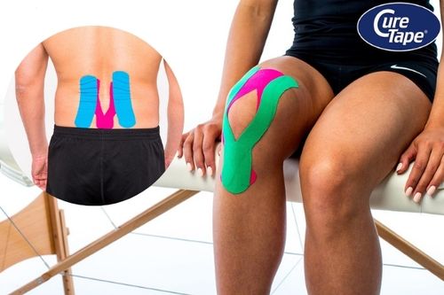 Taśma do kinesiotapingu tejpy CURETAPE CLASSIC do CIAŁA i TWARZY na Arena.pl