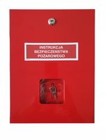 Szafka na instrukcję bezpieczeństwa pożarowego