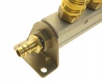 ROZDZIELACZ POWIETRZA Z UCHWYTEM 3 x SZYBKOZŁĄCZKA 3/8 TYP 26, WTYK RQS