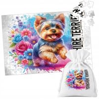 PUZZLE TRADYCYJNE - PIES PSY PIESEK RASA YORKSHIRE TERRIER - 120 el
