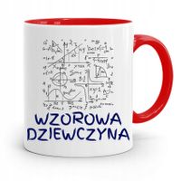 Kubek Czerwony Dla Dziewczyny Wzorowa Dziewczyna Z Nadrukiem Ze Zdjęciem