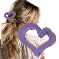 spinka klamra do włosów xl serce fioletowe 6,5x6cm sp364fio