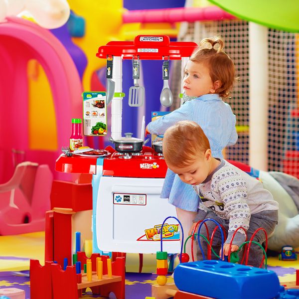 Kuchnia dla dzieci z piekarnikiem i zlewem Niebieska zdjęcie 11