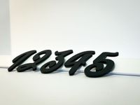 LITERY CYFRY NAPISY LOGO 3D z plexi 10 cm DOWOLNY NAPIS