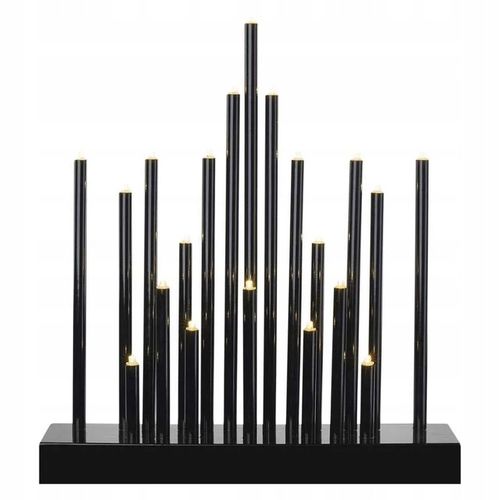 Świecznik świateczny czarny 20 LED 27 cm 3x AA ciepła biel IP20 timer EMOS na Arena.pl