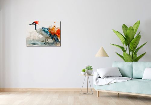 Obraz 70x50cm Żuraw w Akwareli na Arena.pl