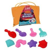 zestaw łopatek i foremek do piasku Kryształy z torbą - pomarańczowy