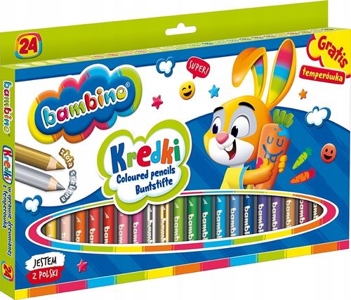 KREDKI BAMBINO 24KOL JUMBO +TEMP. A"4 0447 na Arena.pl