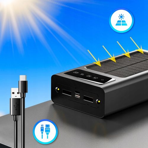 POWERBANK SOLARNY 20000 MAH KABEL ŁADOWANIE na Arena.pl
