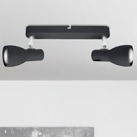 Plafon metalowy PICARDO 92-50717 regulowana listwa reflektorki czarne