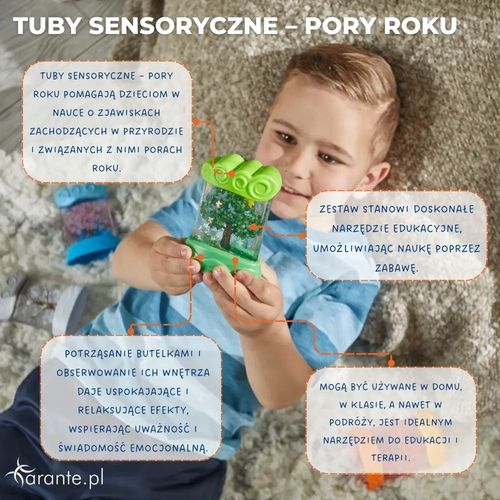 Tuby sensoryczne pory roku zestaw 4 szt. Learning Resources na Arena.pl