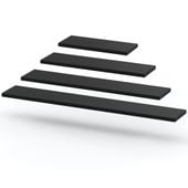 Półki Wiszące Ścienne Na Zabawki Zestaw Na Ścianę Salon Loft Czarny Mat