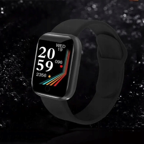 QIKtech Smartwatch KROKOMIERZ TĘTNO ALERTY Bluetooth Polskie Menu (czarny) na Arena.pl