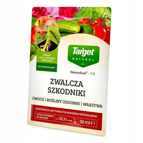 Płyn owadobójczy na ziemiórki mszyce przędziorki 50 ML Target NeemAzal na Arena.pl