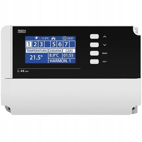 STEROWNIK REGULATOR LISTWA STERUJĄCA OGRZEWANIEM 4 SEKCJE STREFY L-4X WiFi na Arena.pl