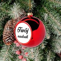 Mała bombka na choinkę z Twoim nadrukiem