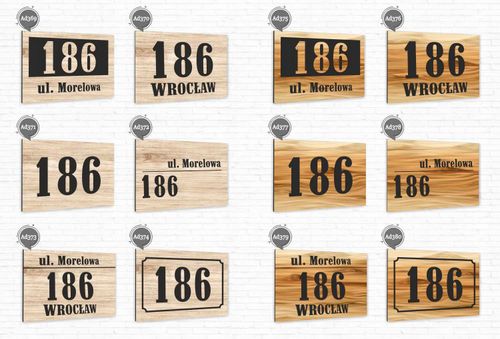 Tabliczka ADRESOWA ALUMINIOWA Tablica NUMER DOMU na Arena.pl