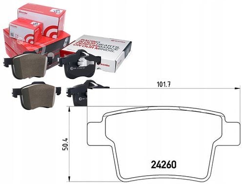 KLOCKI HAM FORD MONDEO III BREMBO na Arena.pl
