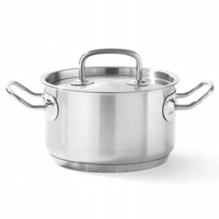 Garnek ze stali nierdzewnej 6L HENDI Kitchen Line 24x13,5cm Pokrywka Garnki