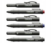 Zestaw 3 markerów czarny, niebieski i czerwony TRACER ACF-MK3