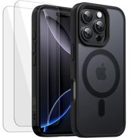 2 x MATOWE ETUI CASE COVER SZTYWNE DO MAGSAFE NA IPHONE 16 PRO + 2-PAK SZKŁ
