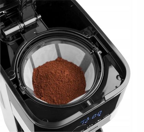 DOBRY EKSPRES DO KAWY PRZELEWOWY 1,1L Z TERMOSEM 900W WYŚWIETLACZ CZARNY na Arena.pl