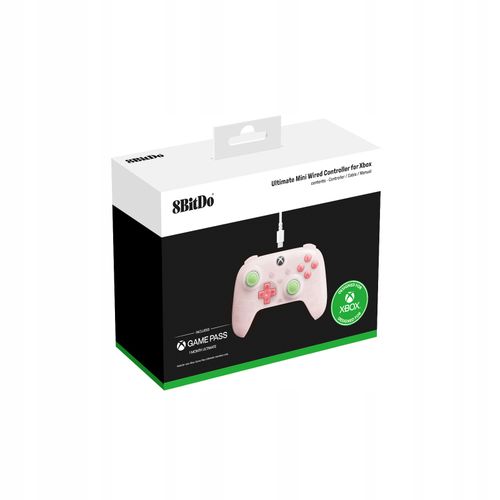Kontroler przewodowy 8BITDO Ultimate Mini for Xbox Różowy na Arena.pl