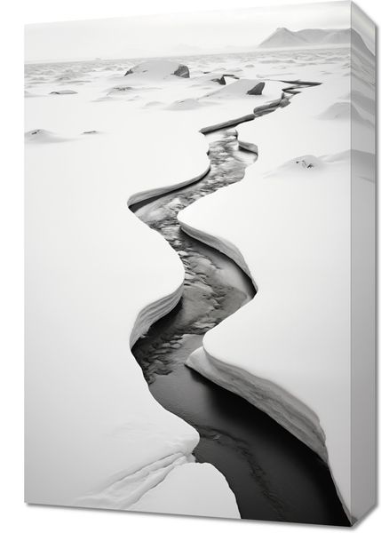 Obraz 40x60cm Szczeliny Mrozu zdjęcie 1