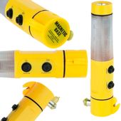 LATARKA samochodowa LED FUNKCJE młotek nóż pasów