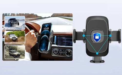 UCHWYT WIESZAK NA TELEFON NA KRATKĘ WYLOT POWIETRZA DO SAMOCHODU Z PRZYCISK na Arena.pl