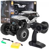 Crawler Monster Dla Dzieci 6+ Zdalnie Sterowany Srebrny Model 1:18 Ekstrema