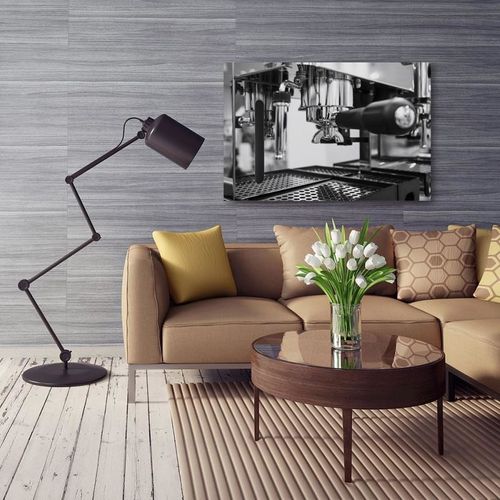 Deco Panel, Ekspres do kawy czarno-biały 40x30 na Arena.pl