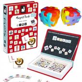 JANOD MAGNETIBOOK POLSKI ALFABET nauka liter + gratis klocki MELI