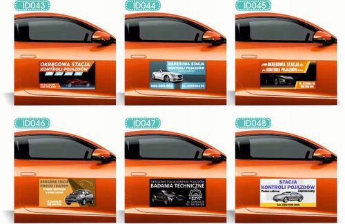 Magnes na samochód reklama magnetyczna 60x30 APARTAMENTY DO WYNAJĘCIA na Arena.pl