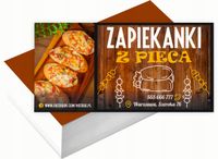 Wizytówki firmowe Foliowane 1000szt różne wzory ZAPIEKANKI Z PIECA