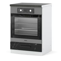 Szafka Kuchenna Stojąca Piekarnik Z Blatem 60cm Blande Biała San Sebastian