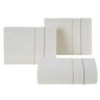 Ręcznik frotte z bordiurą SUZI 50X90 kremowy