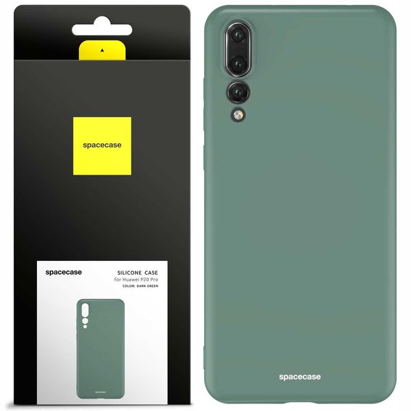 Spacecase Silicone Case Huawei P20 Pro dark green zdjęcie 1
